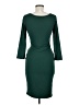 Unbranded Solid Green Casual Dress Size M - photo 2