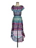 Devlin Print Blue Casual Dress Size M - photo 1