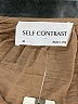Self Contrast Tan Long Sleeve Blouse Size M - photo 7