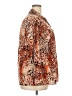 Elementz Animal Print Orange Long Sleeve Blouse Size 2X - photo 4