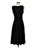 Max and Cleo Solid Black Casual Dress Size 4 - photo 2
