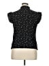 Unbranded Polka Dots Black Short Sleeve Blouse Size XL - photo 2