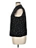 Unbranded Polka Dots Black Short Sleeve Blouse Size XL - photo 5