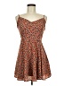 Blush 100% Polyester Hearts Orange Casual Dress Size M - photo 1