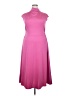 Open Edit Solid Pink Casual Dress Size XXL - photo 1