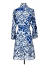 CAbi 100% Polyester Paisley Blue Casual Dress Size S - photo 2