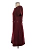 Just Fab Solid Burgundy Casual Dress Size S - photo 5