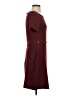 Just Fab Solid Burgundy Casual Dress Size S - photo 4