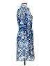 CAbi 100% Polyester Paisley Blue Casual Dress Size S - photo 4