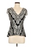 Alex Evenings Silver Short Sleeve Blouse Size M - photo 1