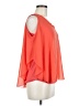 Cha Cha Vente Orange 3/4 Sleeve Blouse Size M - photo 4