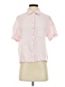 Assorted Brands 100% Cotton Houndstooth Pink Short Sleeve Blouse Size XS - photo 1