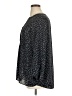 T Tahari 100% Polyester Animal Print Black 3/4 Sleeve Blouse Size 1X - photo 5