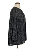 T Tahari 100% Polyester Animal Print Black 3/4 Sleeve Blouse Size 1X - photo 4