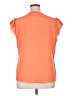 Alex Marie 100% Polyester Orange Short Sleeve Blouse Size 16 - photo 2