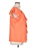 Alex Marie 100% Polyester Orange Short Sleeve Blouse Size 16 - photo 4