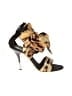 Giuseppe Zanotti Animal Print Yellow Tan Sandals Size EU 37 1/2 - photo 1
