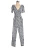 Old Navy 100% Rayon Animal Print Gray Blue Jumpsuit Size S - photo 2