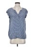 Joie 100% Silk Blue Short Sleeve Silk Top Size S - photo 1