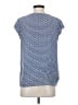 Joie 100% Silk Blue Short Sleeve Silk Top Size S - photo 2