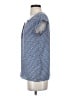 Joie 100% Silk Blue Short Sleeve Silk Top Size S - photo 5