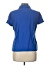 Talbots Outlet Blue Short Sleeve Blouse Size L - photo 2
