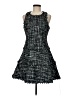 Likely 100% Polyester Tweed Black Cocktail Dress Size 6 - photo 1
