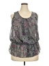 Lane Bryant 100% Polyester Gray Sleeveless Blouse Size 18 - 20 Plus - photo 1