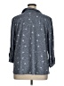 Cathy Hearts Gray 3/4 Sleeve Button-Down Shirt Size 1X - photo 2
