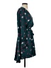 Joie 100% Polyester Print Teal Casual Dress Size XS - photo 4