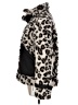 Jonathan Simkhai 100% Polyester Animal Print Ivory Black Snow Jacket Size L - photo 5