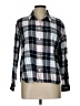 Equipment 100% Cotton Plaid Blue Long Sleeve Button-Down Shirt Size L - photo 1