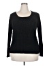 Love 21 Metallic Black Pullover Sweater Size 2X - photo 1
