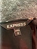 Express 100% Polyester Floral Black Purple Casual Dress Size S - photo 7