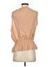Theory 100% Silk Tan Blouse Size S - photo 2