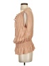 Theory 100% Silk Tan Blouse Size S - photo 5