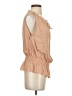 Theory 100% Silk Tan Blouse Size S - photo 4