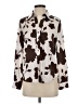 Maison d' Amelie Floral Brown Long Sleeve Blouse Size XS - photo 1