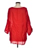Unbranded 100% Linen Red 3/4 Sleeve Blouse Size 9 - photo 2