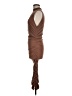 Unbranded Solid Brown Cocktail Dress Size M (estimated) - photo 5