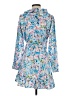 Bar III 100% Polyester Floral Blue Casual Dress Size S (petite) - photo 2