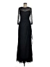Patra 100% Polyester Black Blue Cocktail Dress Size 6 - photo 1