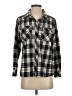 Billy T 100% Cotton Plaid Black Long Sleeve Button-Down Shirt Size S - photo 1