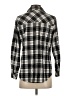 Billy T 100% Cotton Plaid Black Long Sleeve Button-Down Shirt Size S - photo 2