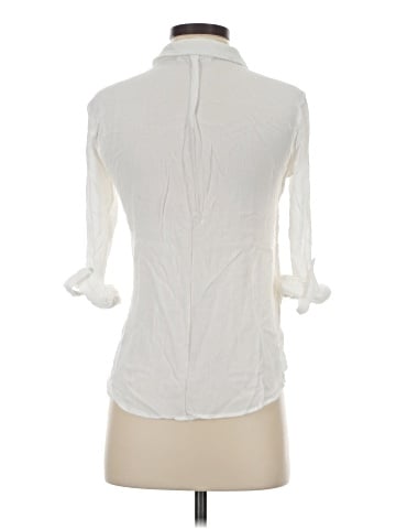 Hippie Rose 3/4 Sleeve Button-Down Shirt (view 2)