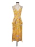 BCBGeneration Paisley Yellow Casual Dress Size XS - photo 1