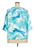 Unbranded 100% Polyester Teal 3/4 Sleeve Blouse Size 2X - photo 2