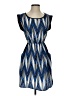 Soprano Chevron-herringbone Blue Cocktail Dress Size S - photo 1