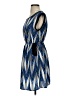 Soprano Chevron-herringbone Blue Cocktail Dress Size S - photo 5