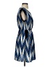 Soprano Chevron-herringbone Blue Cocktail Dress Size S - photo 4